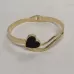 Gold Plated Stainless Steel Anti-Tarnish Heart Bangle