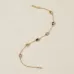 Gold Plated Stainless Steel Anti-Tarnish Multicolor Stone Bracelet