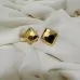Gold Plated Stainless Steel Anti-Tarnish Square Shape Earring