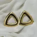 Gold Plated Stainless Steel Anti-Tarnish Triangle Shape Earrin