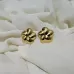 Gold Plated Stainless Steel Anti-Tarnish Flower Shape Earring