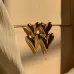 Gold Plated Stainless Steel Anti-Tarnish Vintage Heart Earring