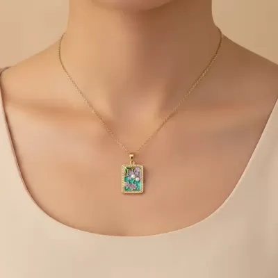 Gold Plated Stainless Steel Anti-Tarnish Vintage Necklace