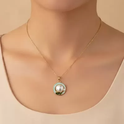 Gold Plated Stainless Steel Anti-Tarnish Vintage Necklace